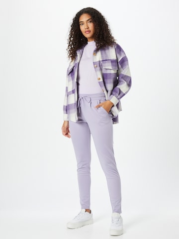 ICHI Slim fit Pants 'KATE' in Purple