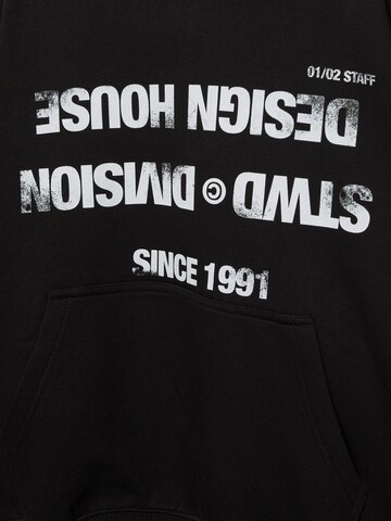 Pull&Bear Sweatshirt 'SUDADERA' i sort