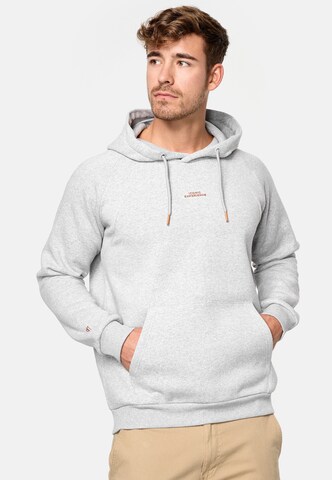 INDICODE JEANS Sweatshirt 'Virginia' in Grey: front
