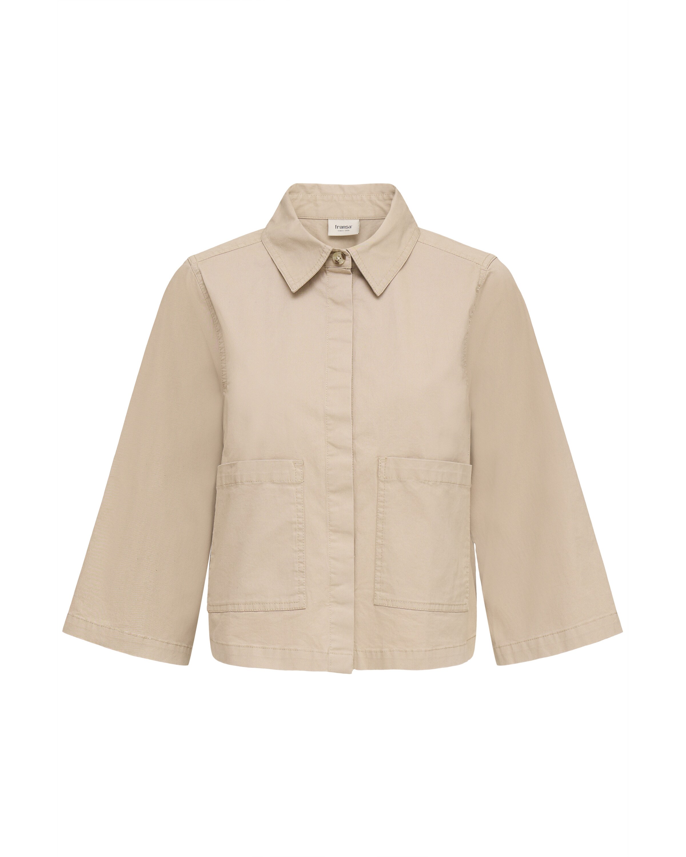 Fransa Blouse in Beige: front