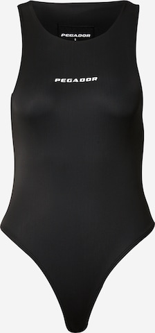 Pegador T-shirtbody 'MAYA' i svart: framsida