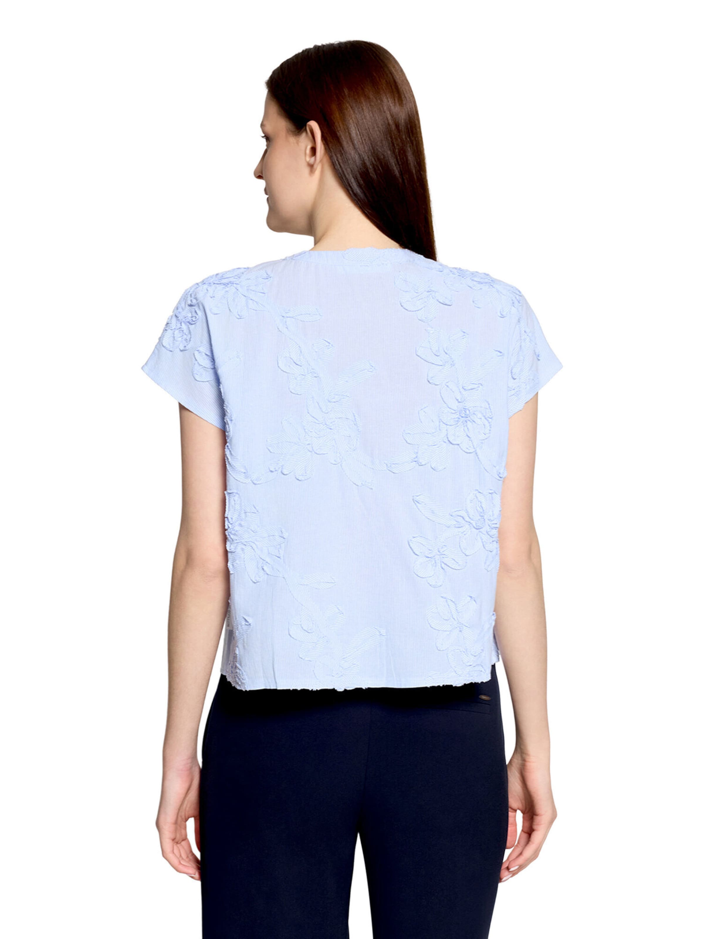 Betty & Co Hemdbluse mit Stickerei in Weiß