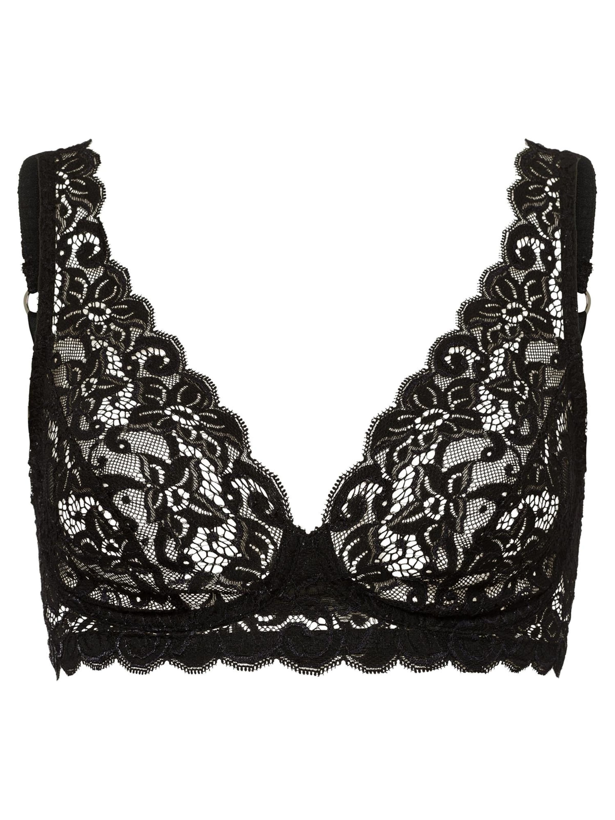 Hanro Bra 'Moments' in Black: front