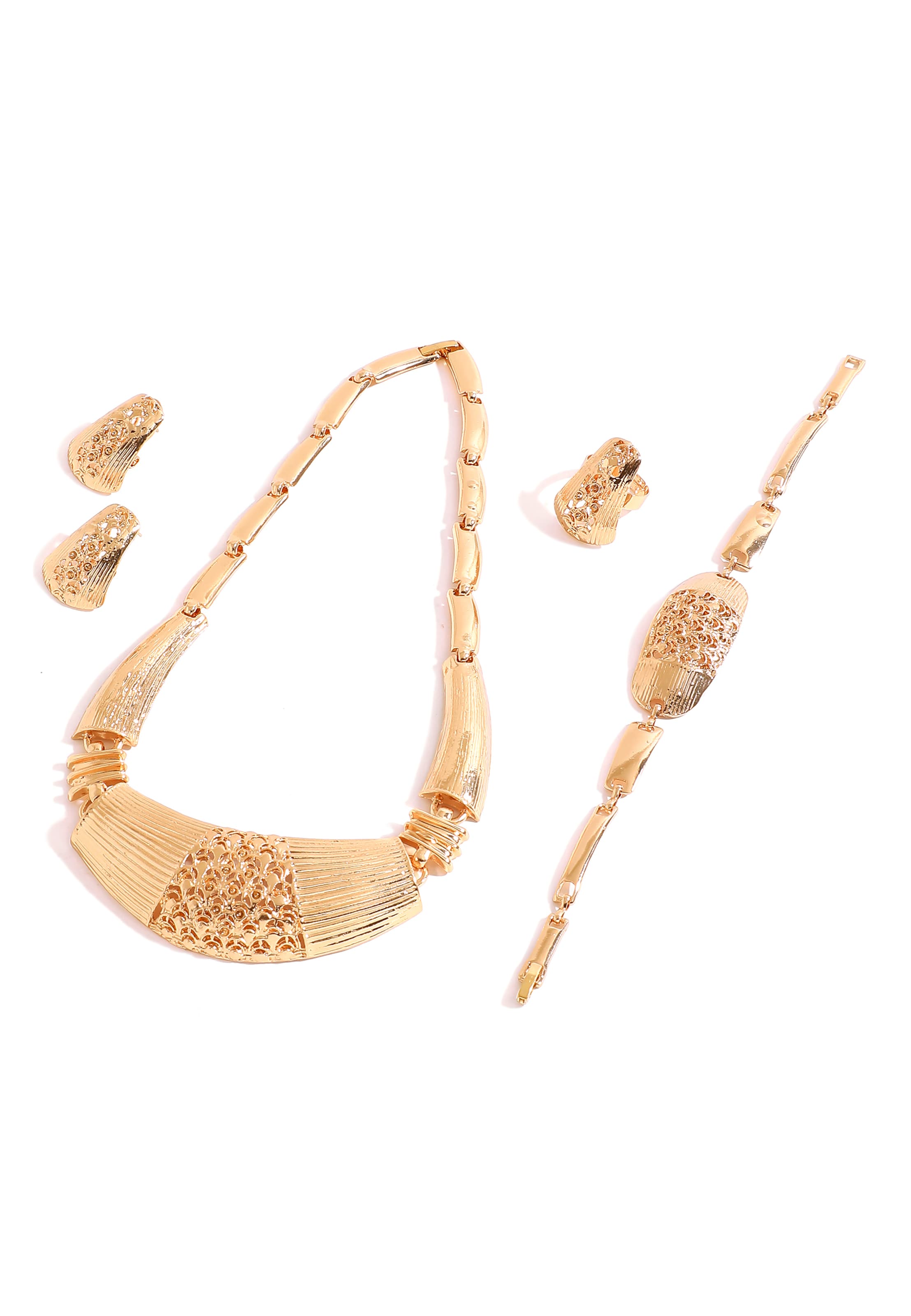 SOHI Sada šperků 'Lennon' – zlatá: přední strana