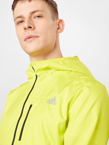 ADIDAS SPORTSWEAR Athletic Jacket 'Own the Run' in Yellow