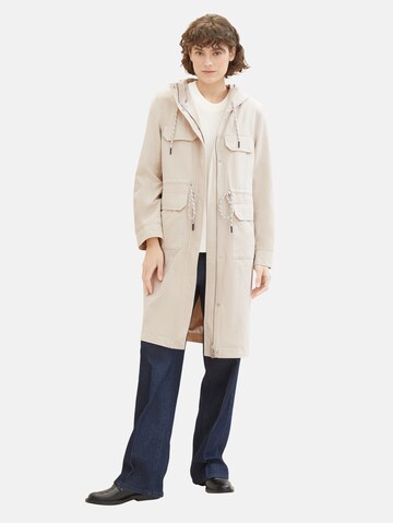 Parka mi-saison TOM TAILOR en blanc