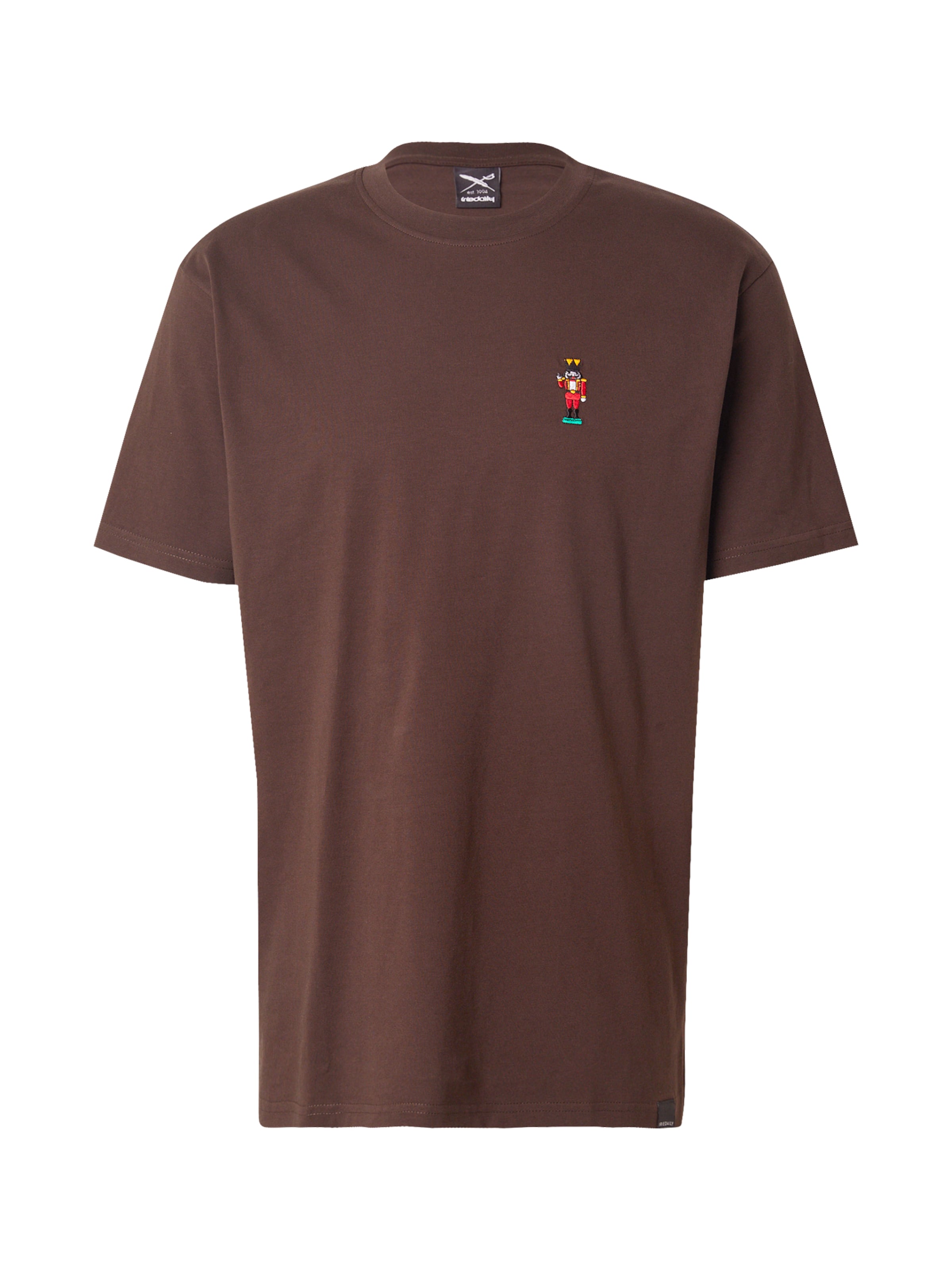 Iriedaily Shirt 'Nutcrax' in Brown: front