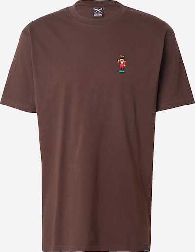 Iriedaily Paita 'Nutcrax' värissä tummanruskea / vaaleanvihreä / punainen / musta, Tuotenäkymä