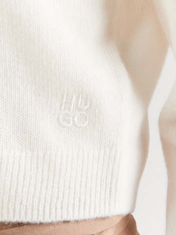 HUGO Kardigán 'Sfebra' - fehér