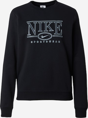 Sweat-shirt 'Club' Nike Sportswear en noir : devant