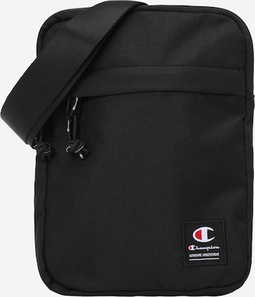 Champion Authentic Athletic Apparel Crossbody Bag in Black: front