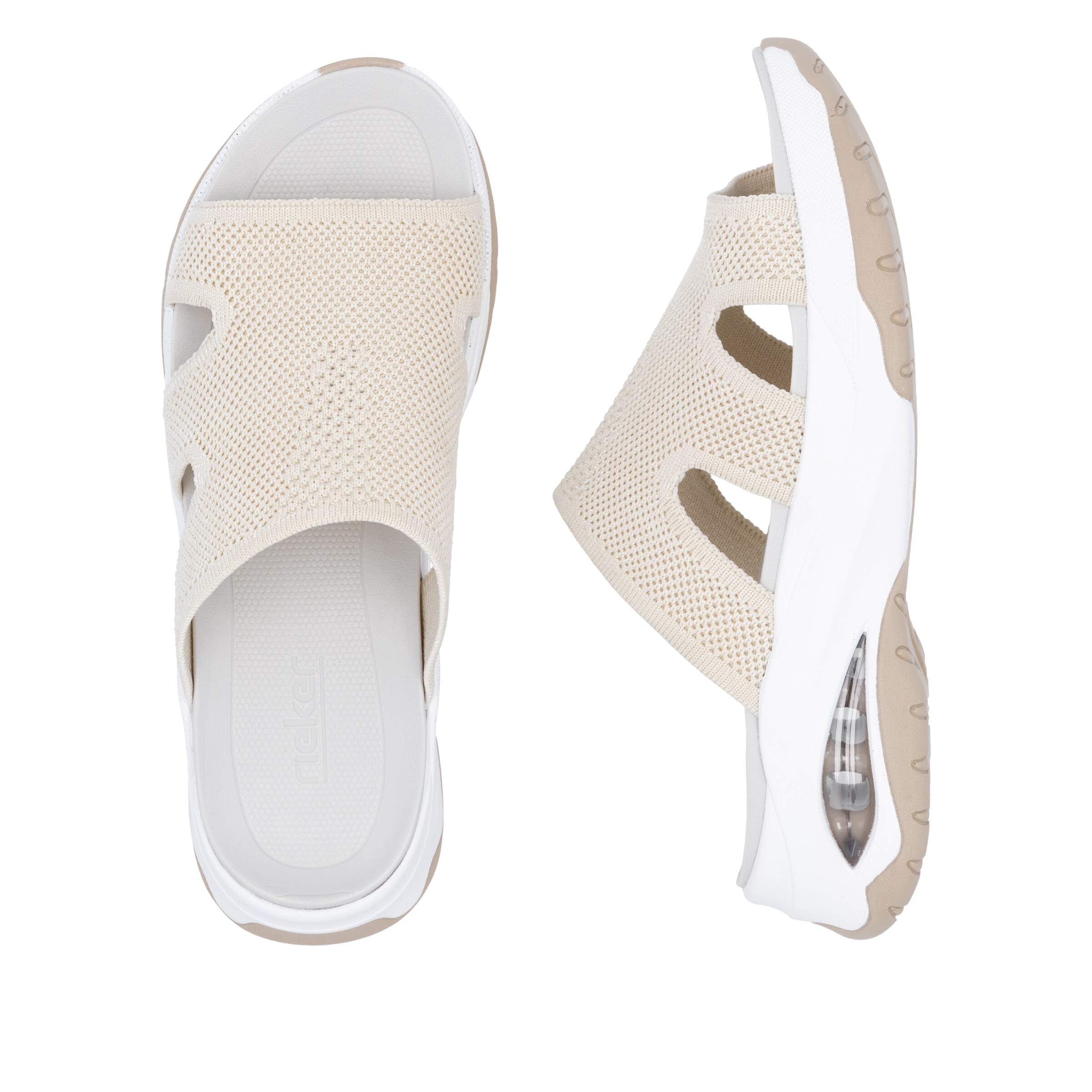 Rieker Sport Mules in Beige