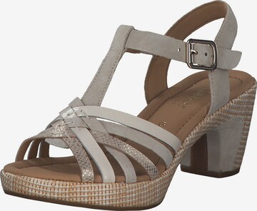 GABOR Strap Sandals in Grey: front