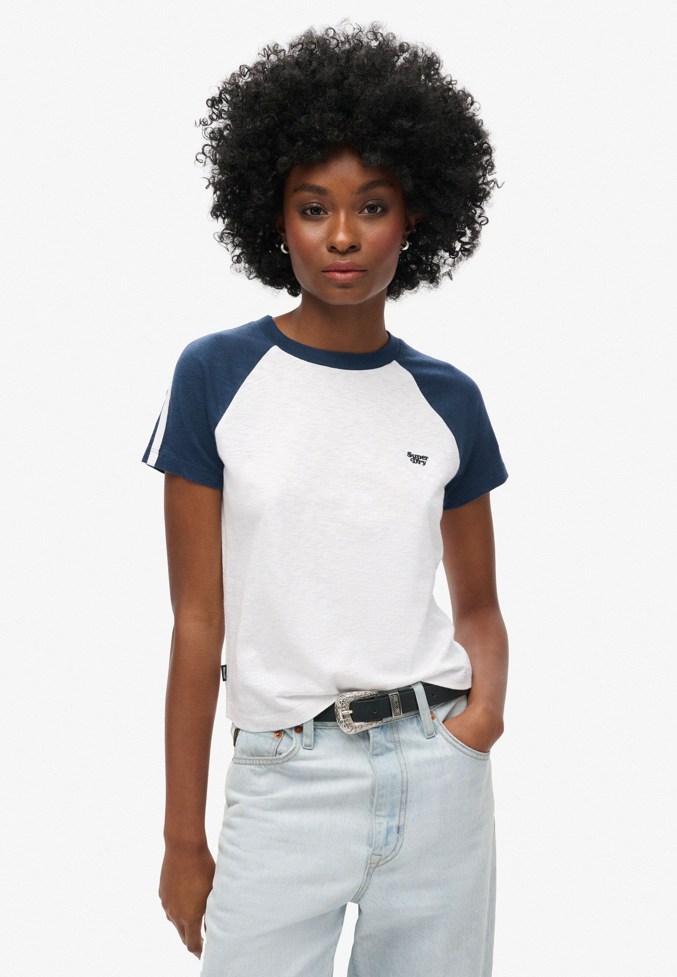 T-shirt Superdry & Co en blanc : devant