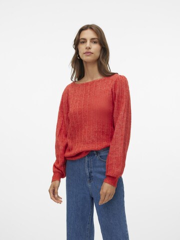 VERO MODA Trui 'KAMILLE' in Rood: voorkant