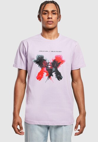 Merchcode T-Shirt 'Kings Of Leon' in Lila: Vorderseite