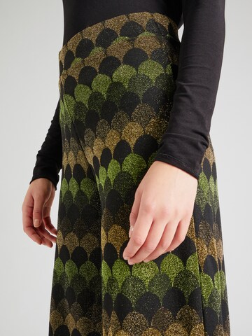King Louie Flared Trousers 'Border' in Green