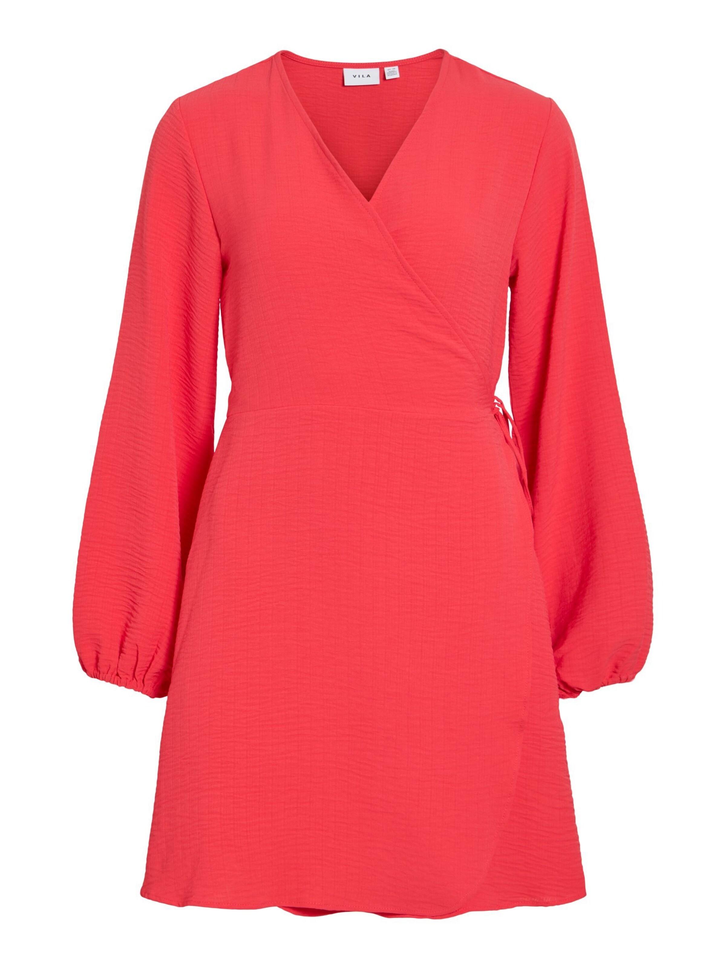 VILA Jurk 'VILovie' in Rood: voorkant