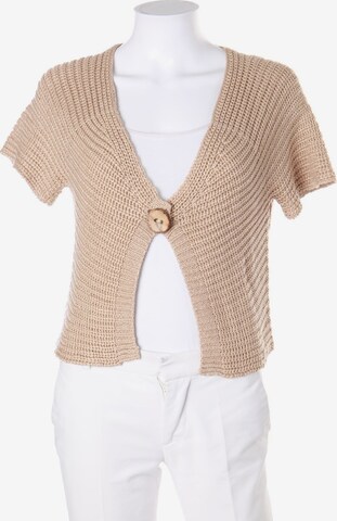 NEW LOOK Sweater & Cardigan in L in Beige: front