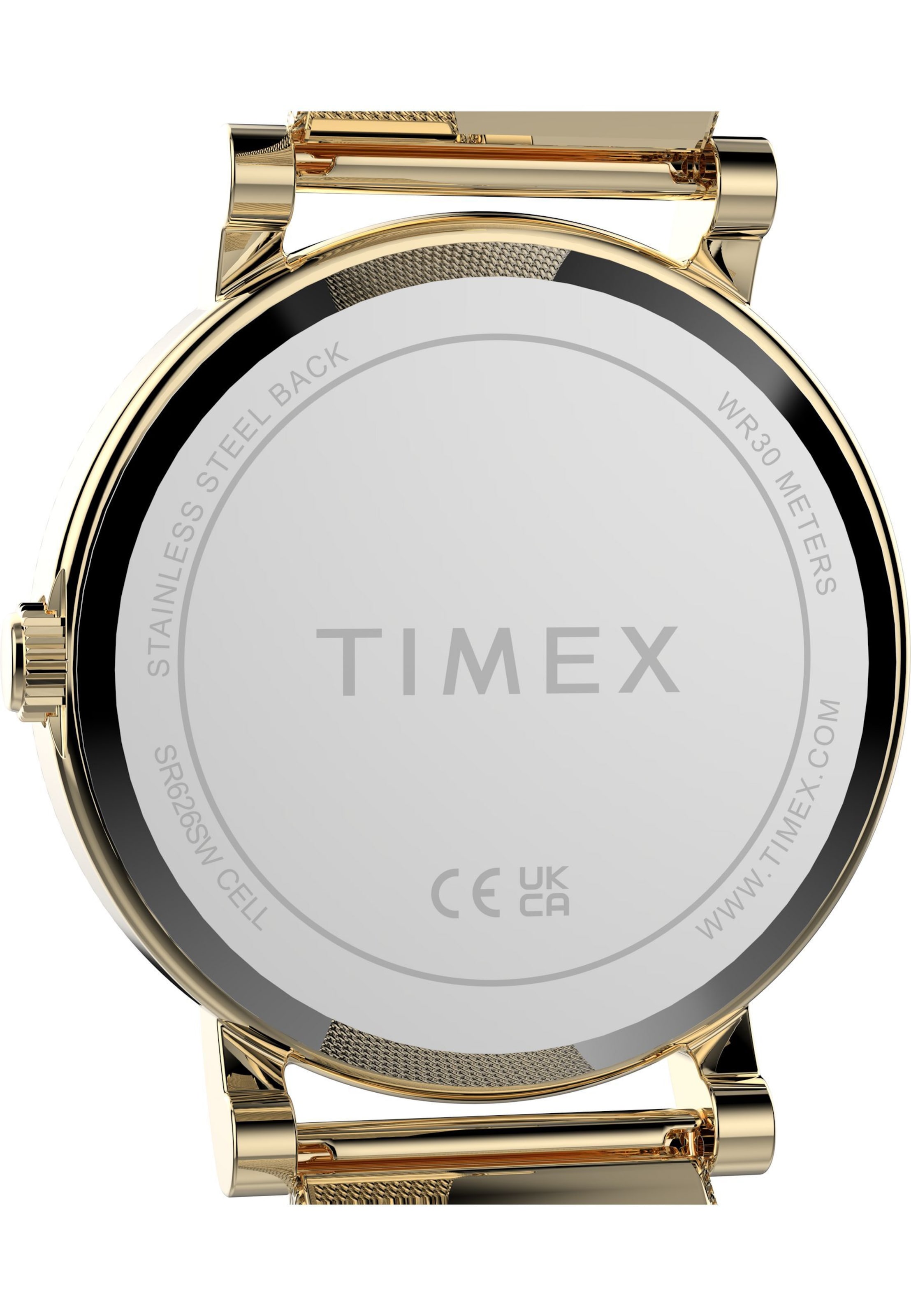 Montre à affichage analogique TIMEX en or