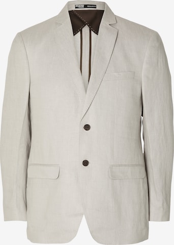 Coupe regular Veste de costume SELECTED HOMME en beige : devant