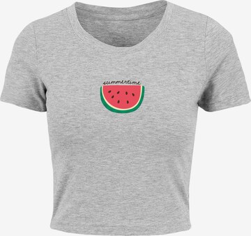 Merchcode Shirt 'Summer - Summertime' in Grijs: voorkant