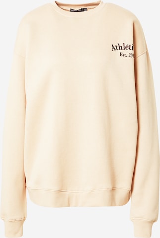 Nasty Gal Sweatshirt in Beige: front