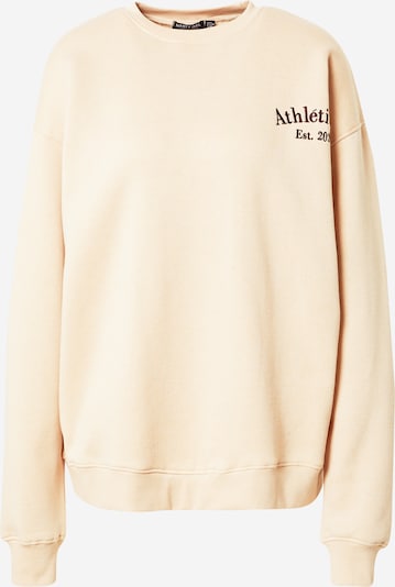 Nasty Gal Sweatshirt in beige / schwarz, Produktansicht