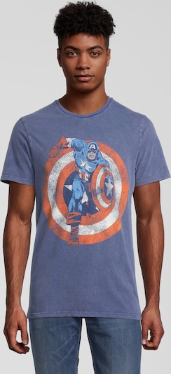 Recovered T-Shirt in blau, Produktansicht