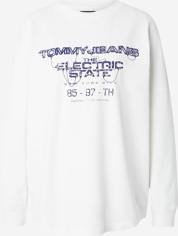 balta Tommy Jeans Marškinėliai: priekis