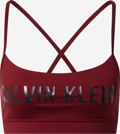 Calvin Klein Performance Sportbehå i vinröd / svart, Produktvy