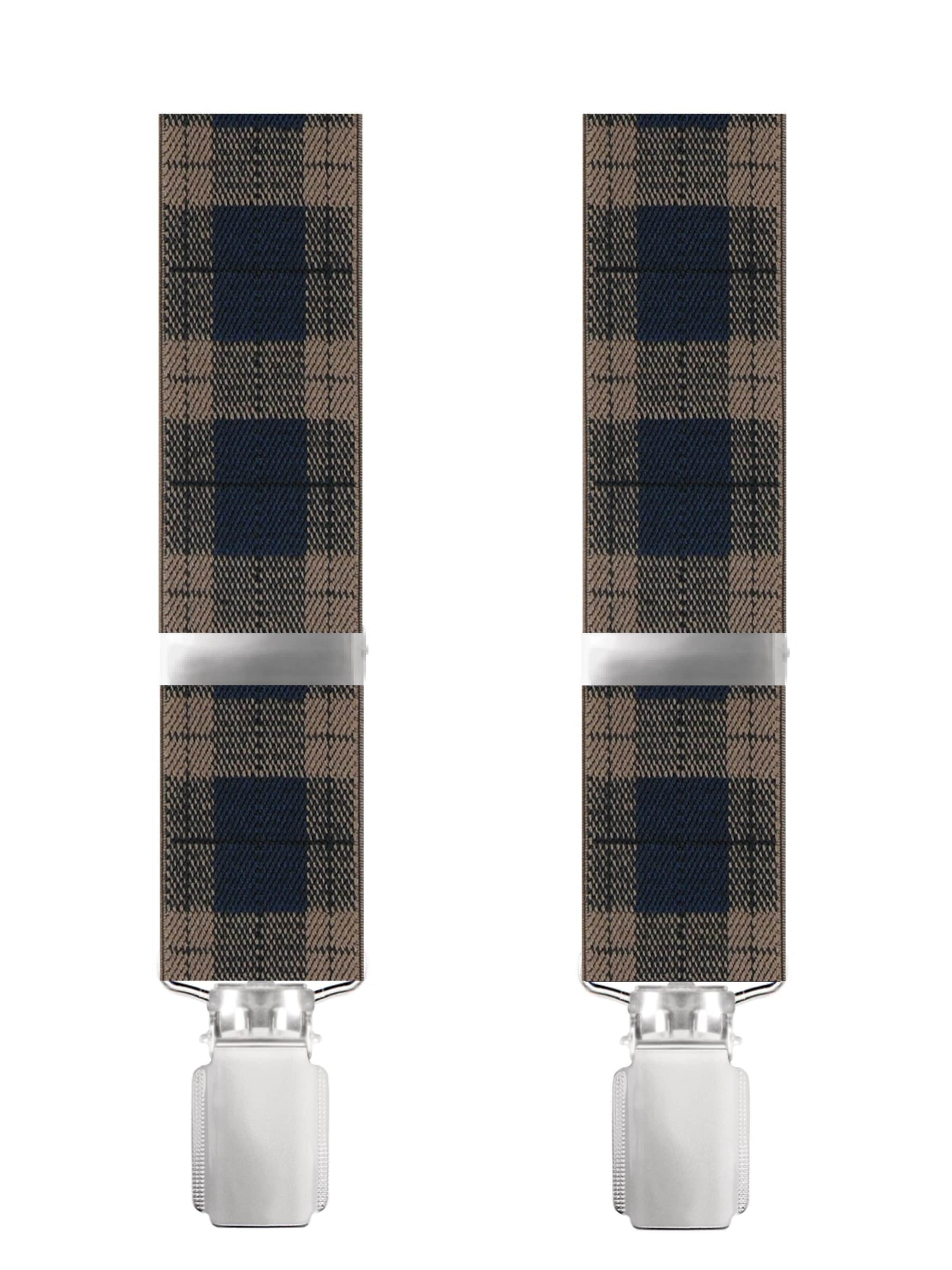 WILLEN Suspenders 'Karo' in Grey