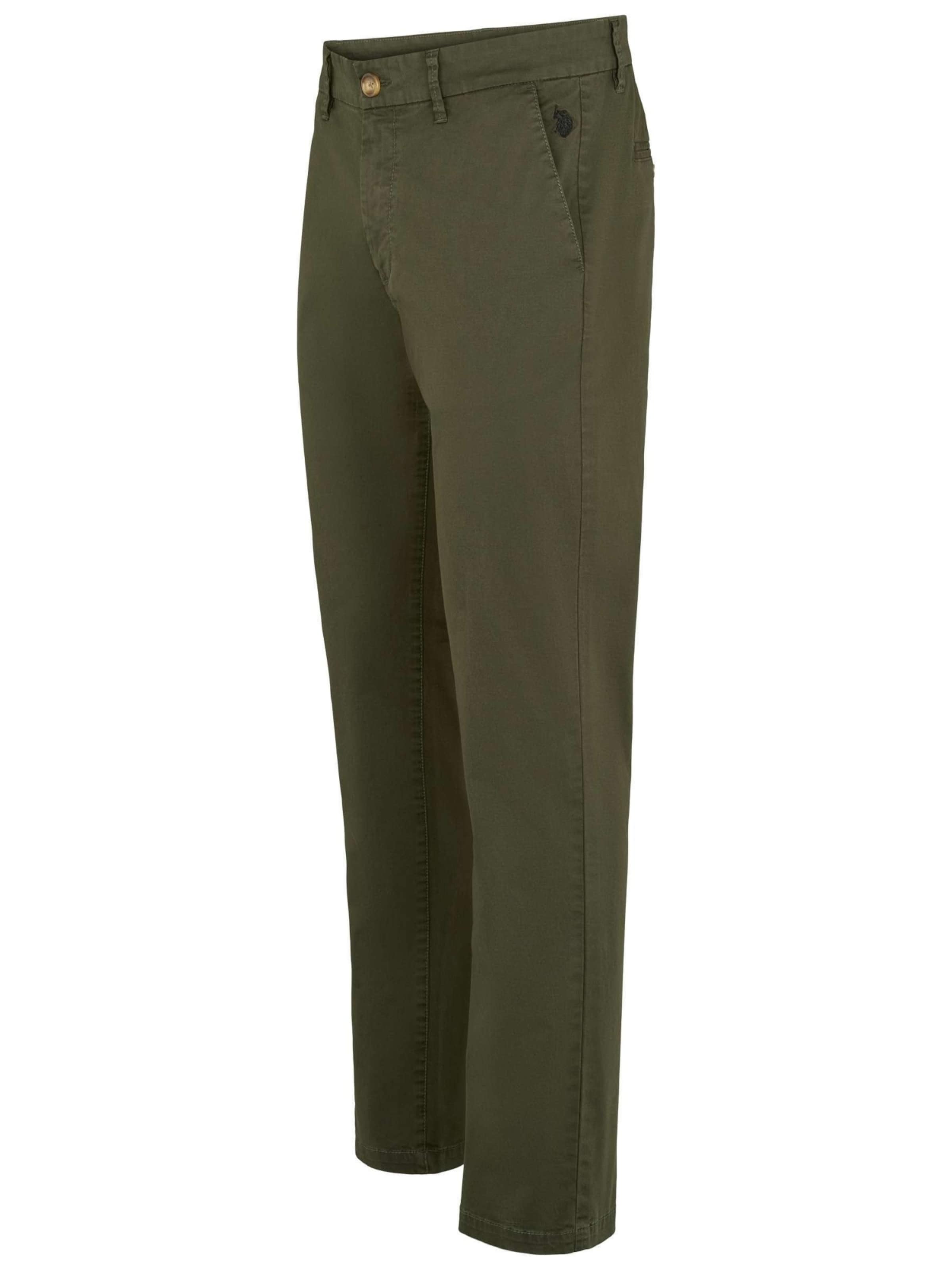 U.S. POLO ASSN. Regular Trousers ' UMUSFabion ' in Green