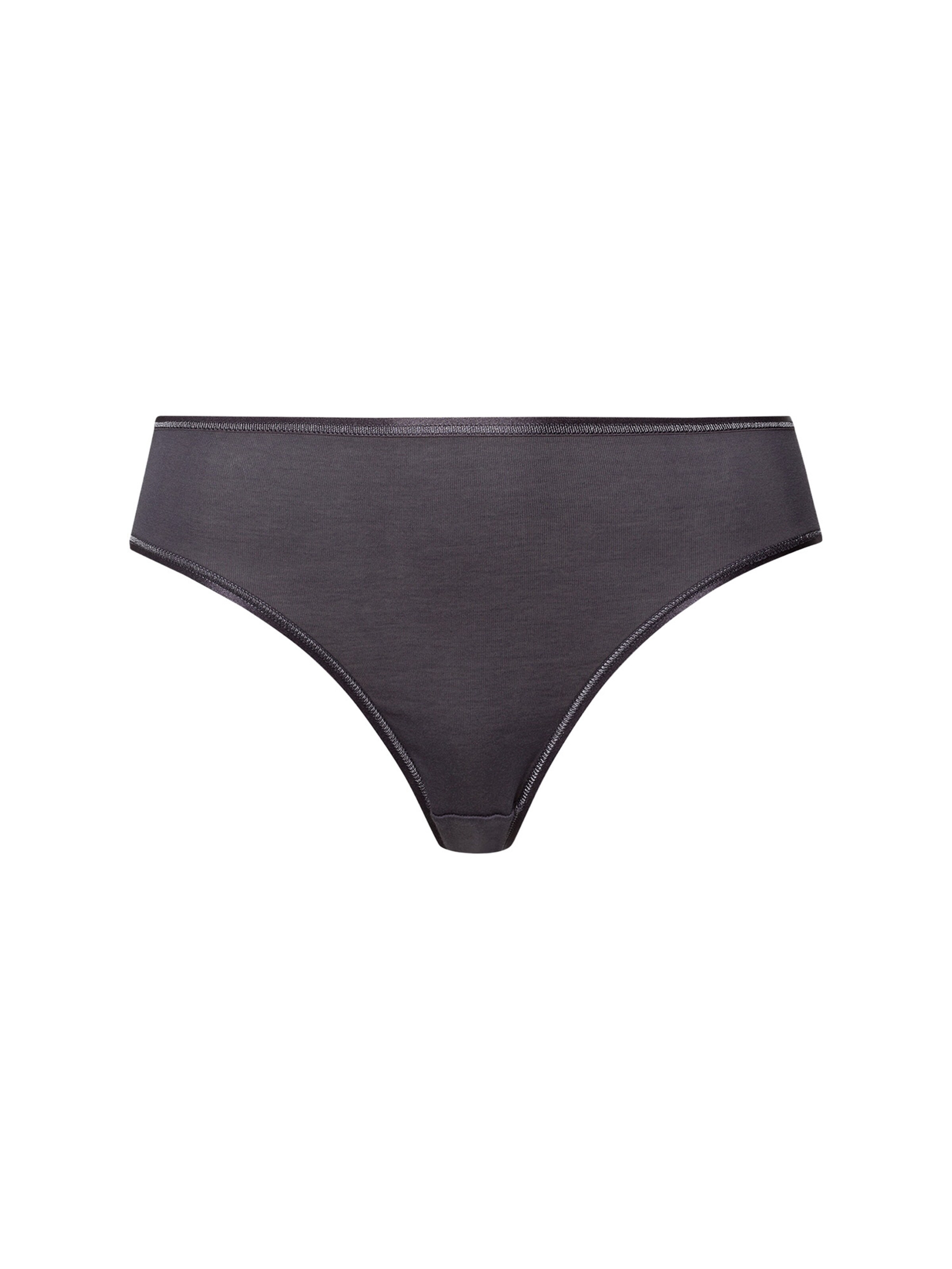 Hanro - Cueca ' Cotton Seamless ' em cinzento: frente