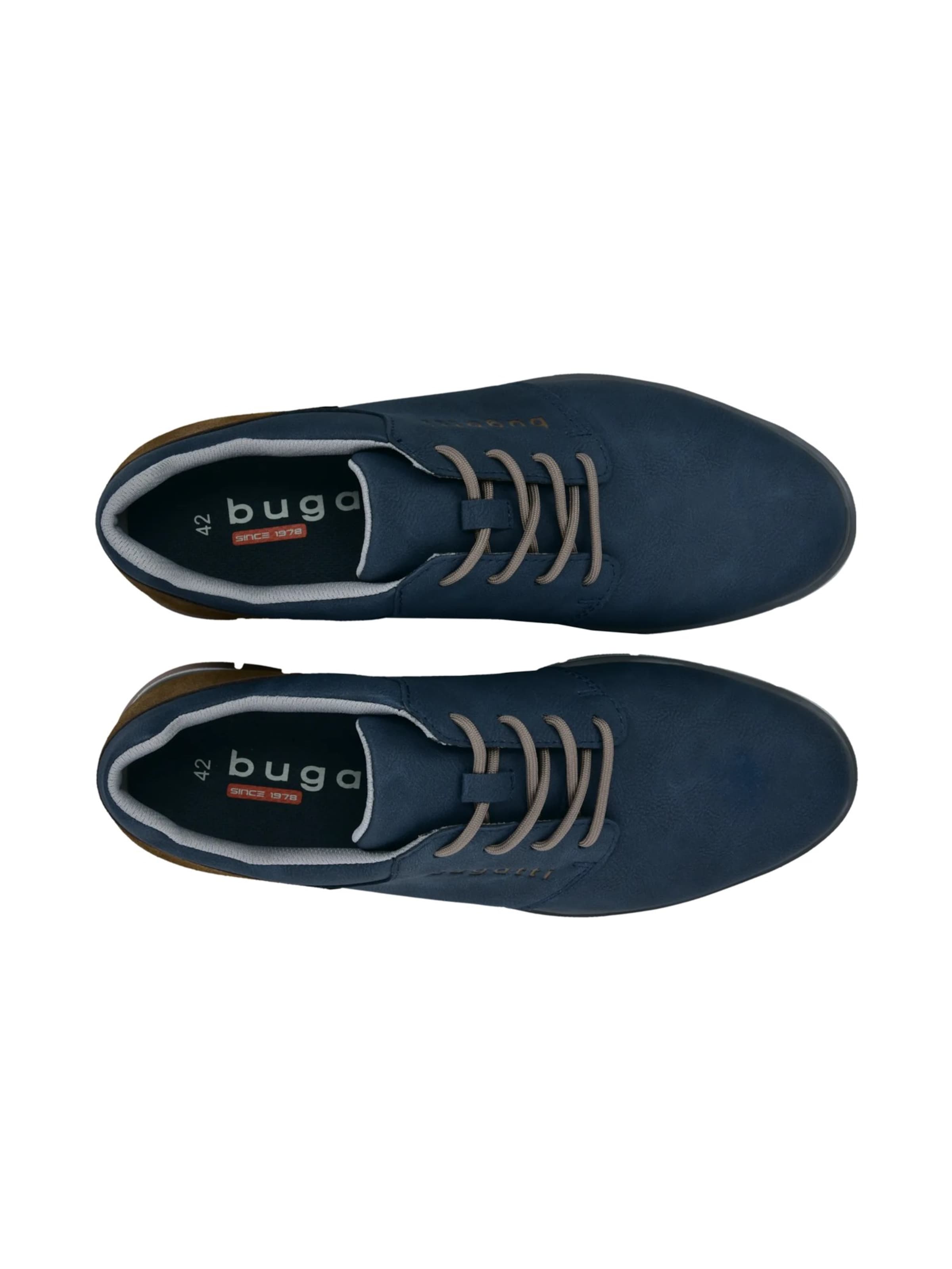 Chaussure de sport à lacets bugatti en bleu