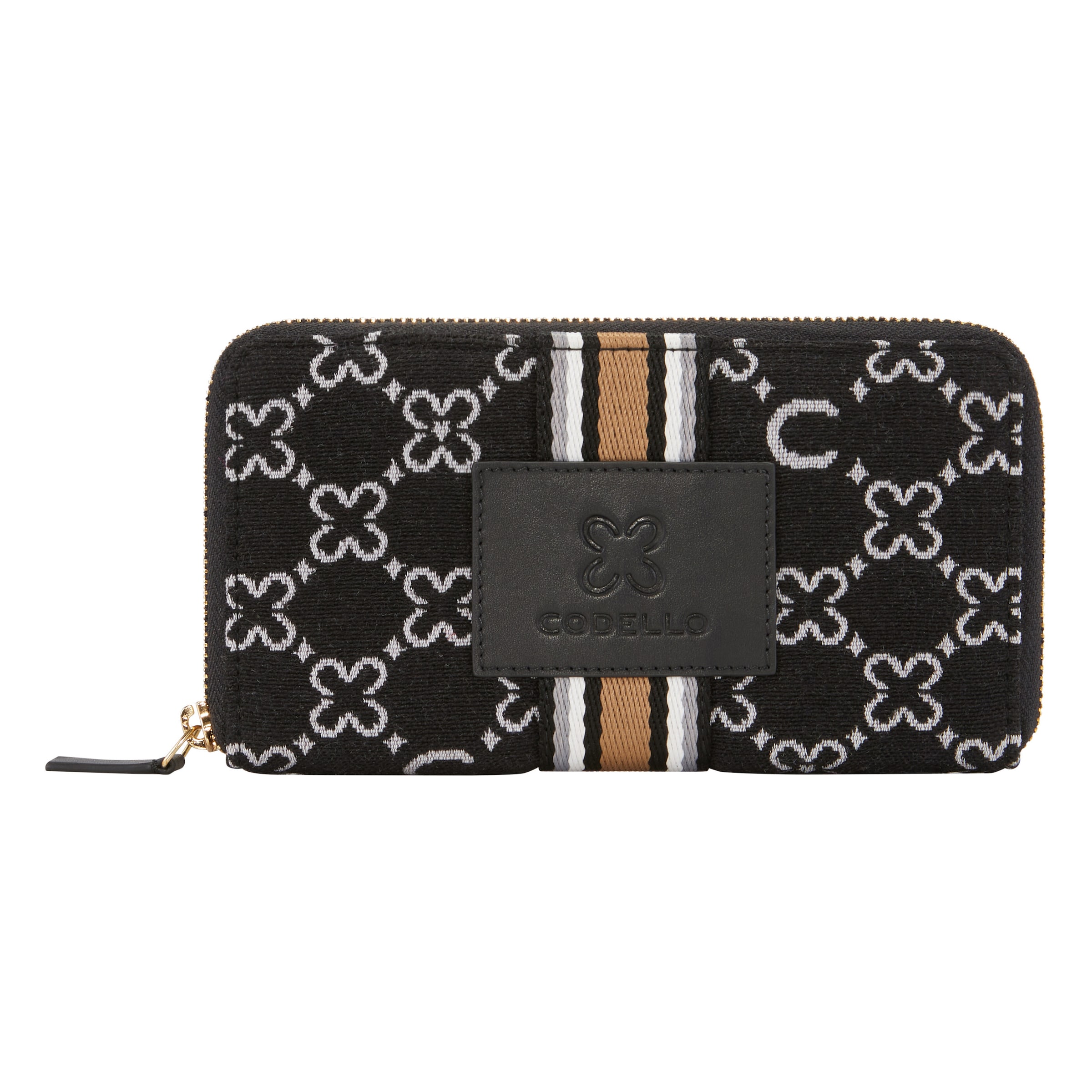Porte-monnaies CODELLO en noir : devant