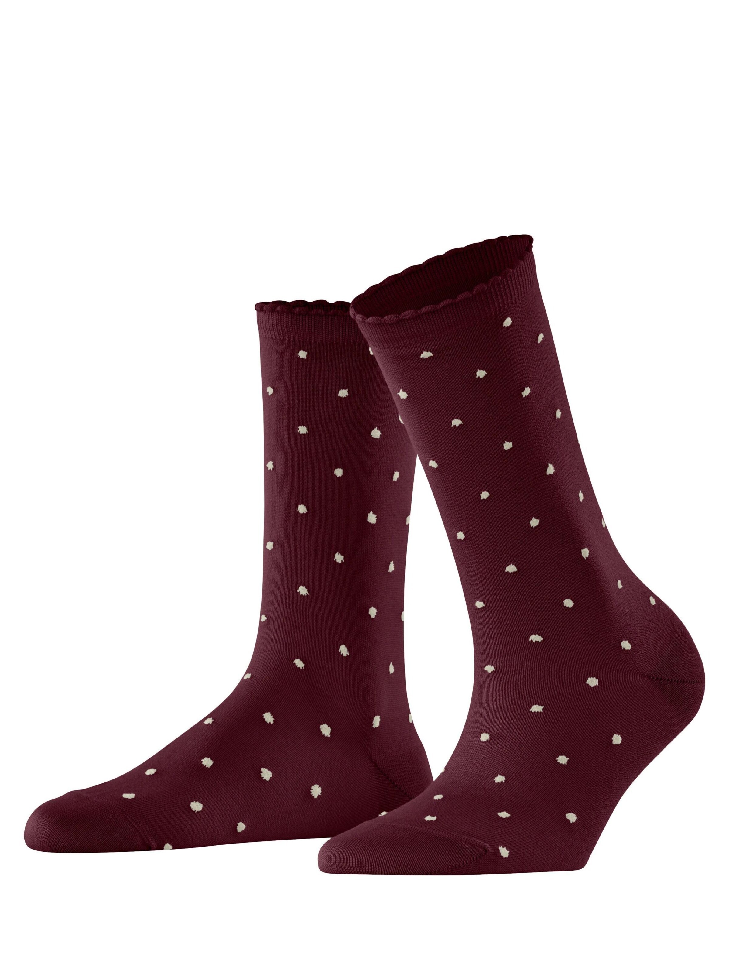 FALKE Socken 'Spike Dot'‌‌‌‌‌ in Rot: Vorderseite