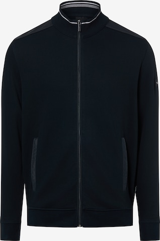 bugatti Zip-Up Hoodie in Blue: front