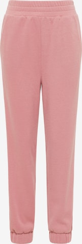 IZIA Tapered Pants in Pink: front