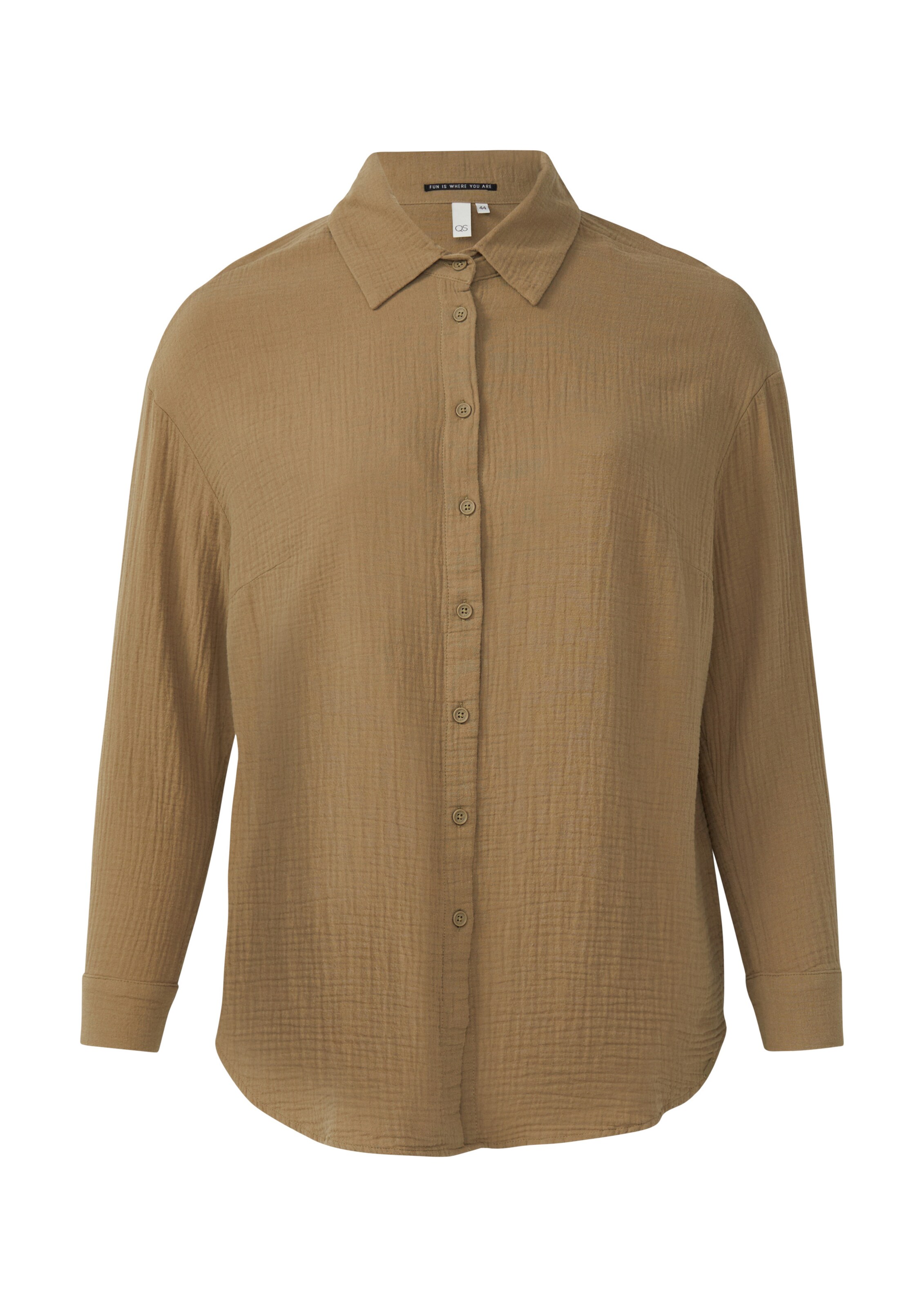 QS Blouse in Groen: voorkant