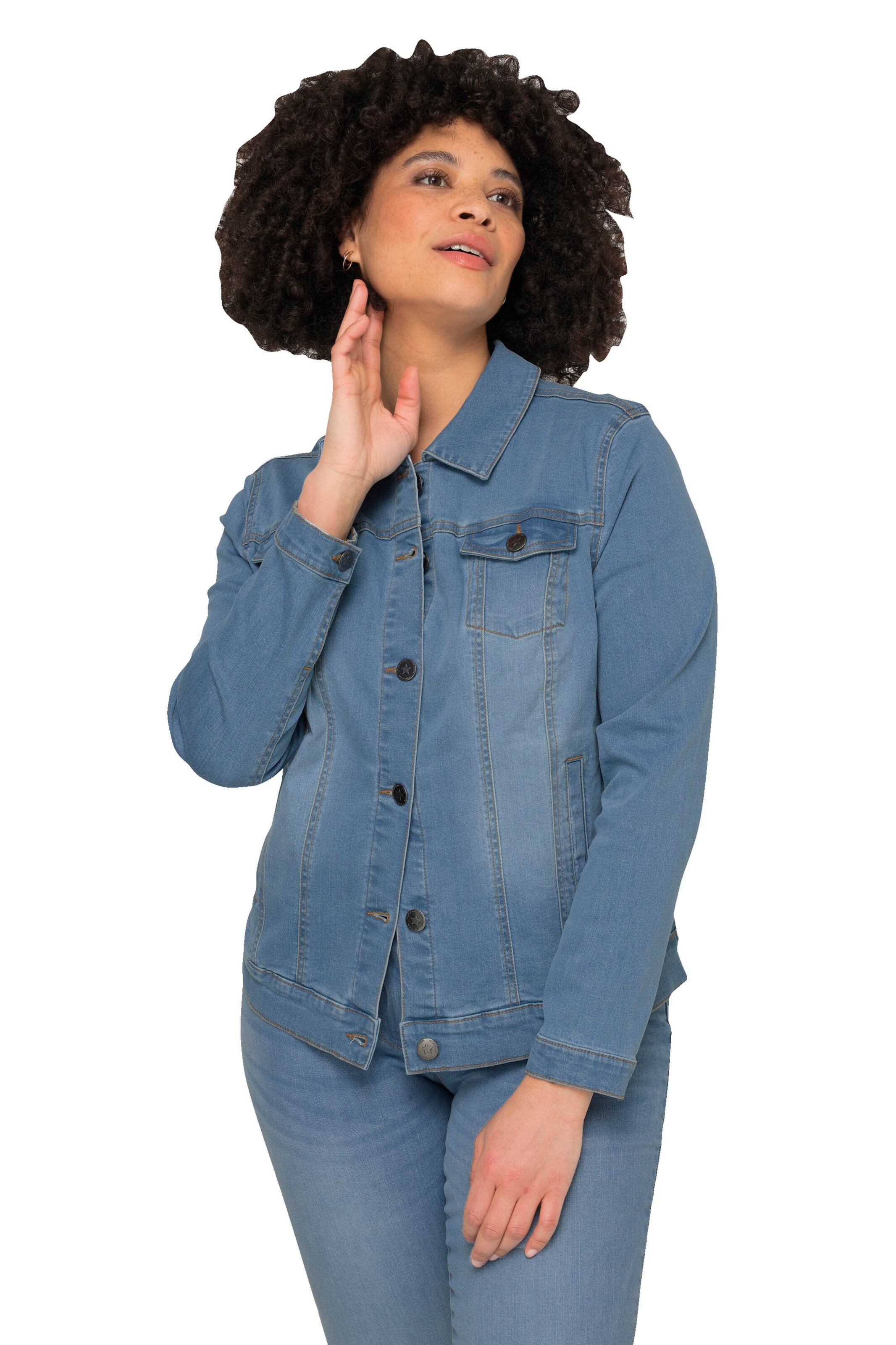 Angel of Style Between-season jacket in Blue: front