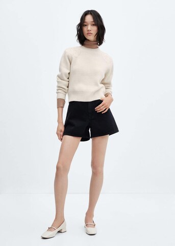 MANGO Sweater 'caracola' in Beige