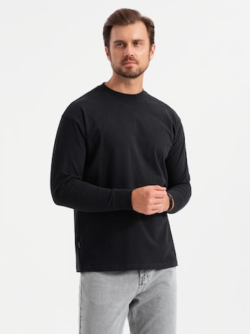 Ombre Shirt 'OM-LSBC-0129' in Black: front