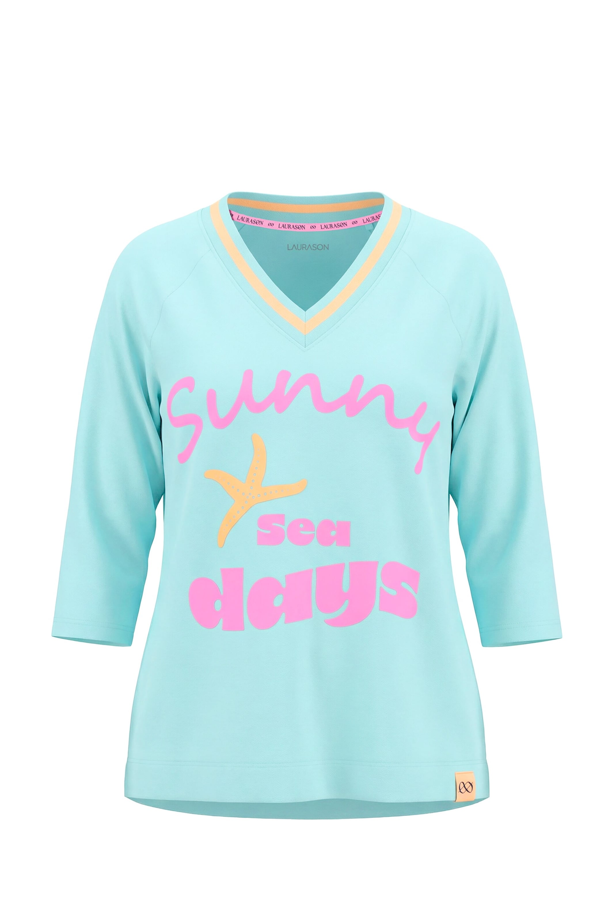 LAURASØN Sweatshirt in Blauw: voorkant