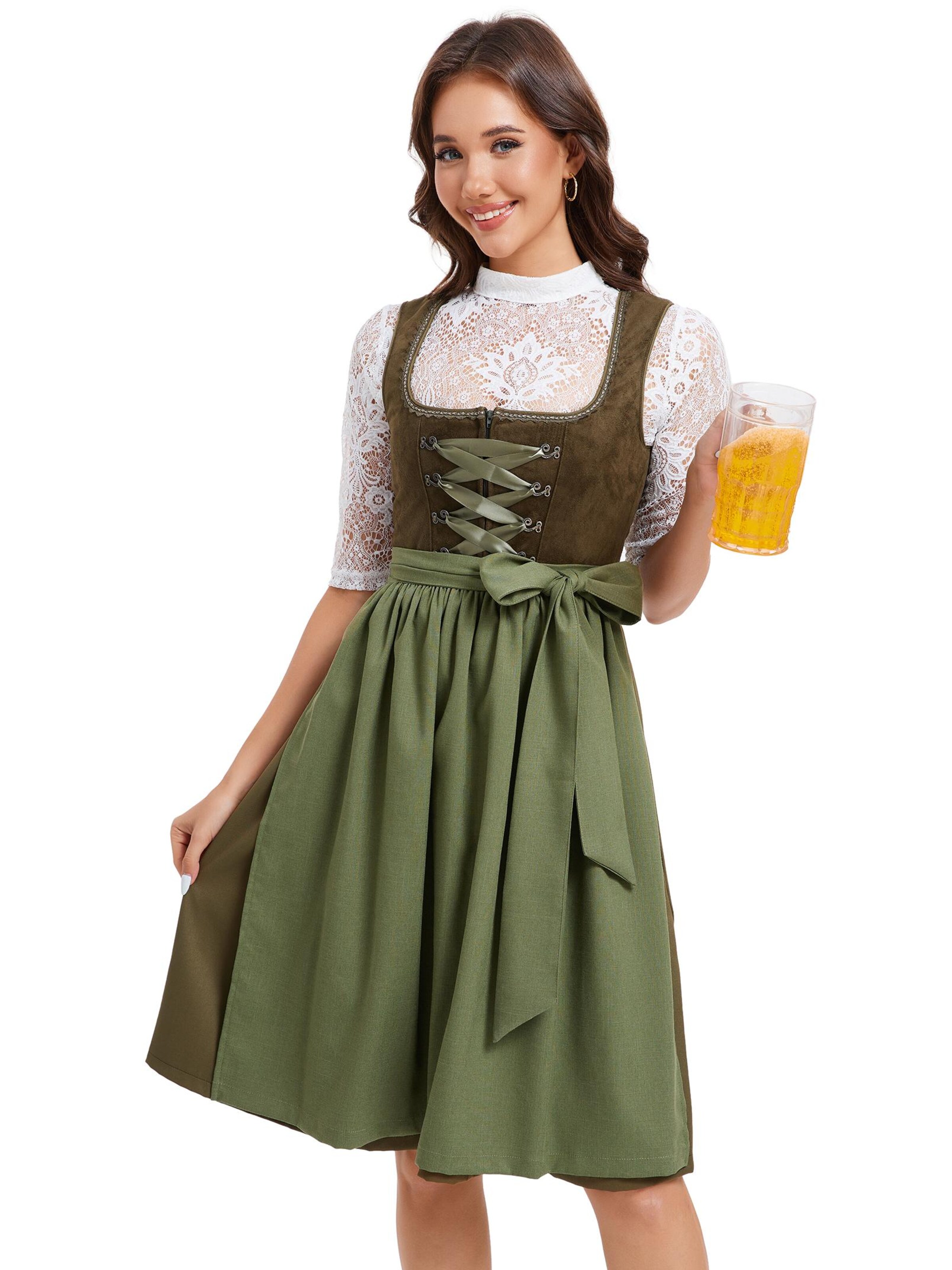 Yesfashion Dirndl‌‌‌‌‌‌ in Grün
