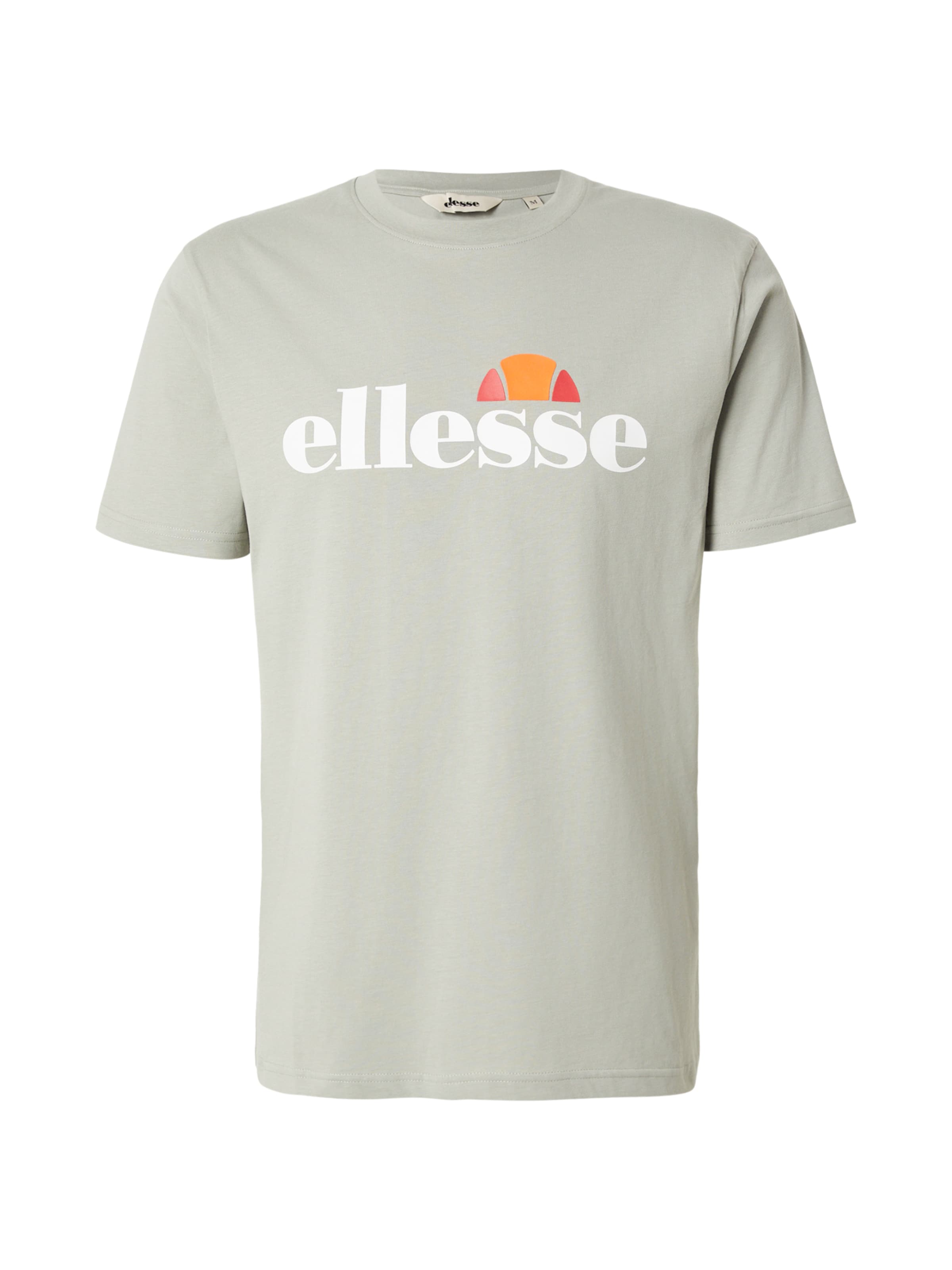 ELLESSE Majica 'Prado 2' v velikosti XS  | pastelno zelena / oranžna / ognjeno rdeča / bela barva, Prikaz izdelka