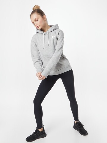 UNDER ARMOUR Sportief sweatshirt 'Essential' in Grijs