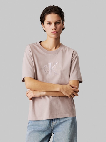 Calvin Klein Jeans Shirt in Beige: front