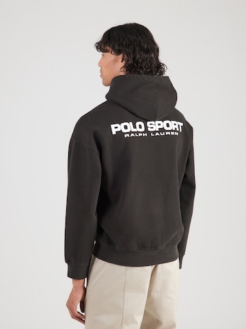 Bluză de molton de la Polo Ralph Lauren pe negru: față