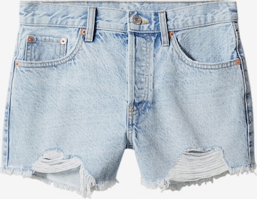 MANGO Regular Jeans 'HAILEY' in Blauw: voorkant